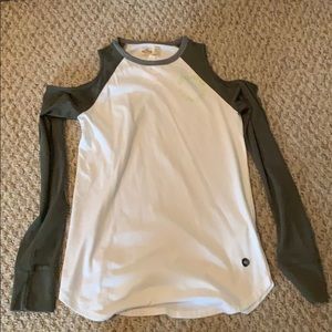 Hollister cold shoulder long sleeve shirt (all offers will be considered)